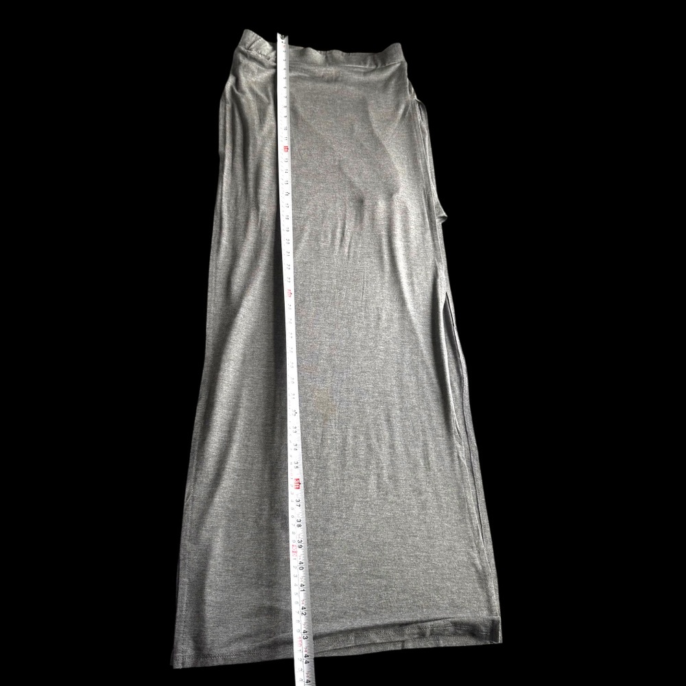 MONO B gray mini skirt maxi panel overlay Size S - Picture 11 of 11